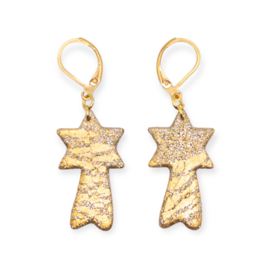 Christmas sparkle star earrings