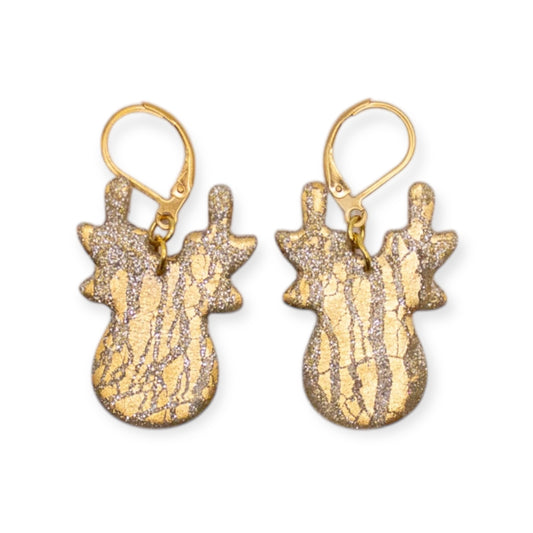 Christmas deer earrings